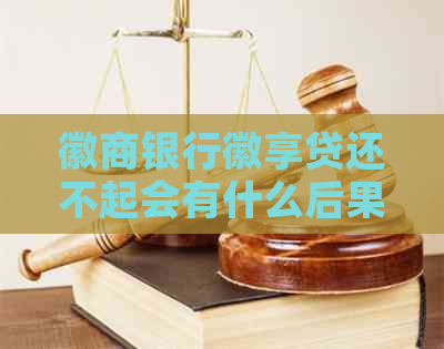 徽商银行徽享贷还不起会有什么后果