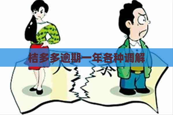 桔多多逾期一年各种调解