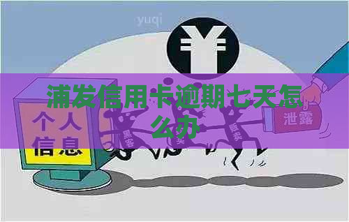 浦发信用卡逾期七天怎么办