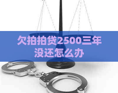 欠2500三年没还怎么办