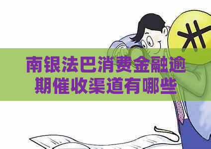 南银法巴消费金融逾期渠道有哪些