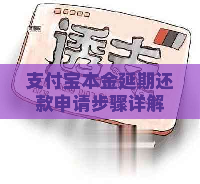 支付宝本金延期还款申请步骤详解