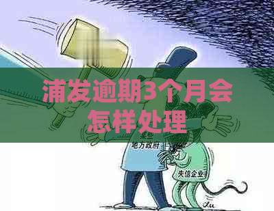 浦发逾期3个月会怎样处理