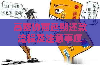 高密协商延期还款流程及注意事项