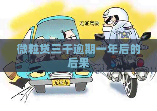 微粒贷三千逾期一年后的后果