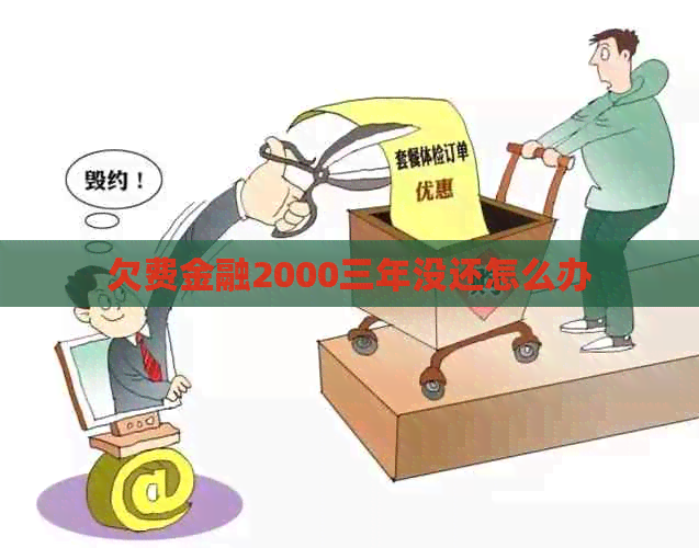 欠费金融2000三年没还怎么办