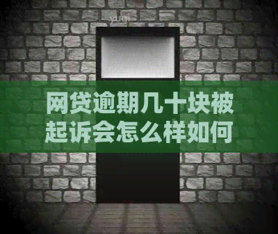 网贷逾期几十块被起诉会怎么样如何应对