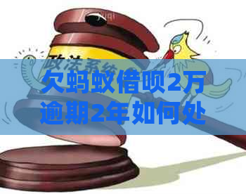 欠蚂蚁网贷2万逾期2年如何处理