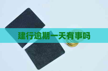 建行逾期一天有事吗