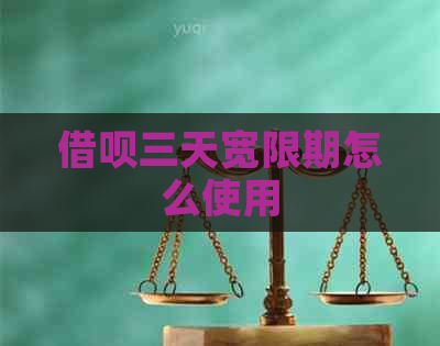 网贷三天宽限期怎么使用
