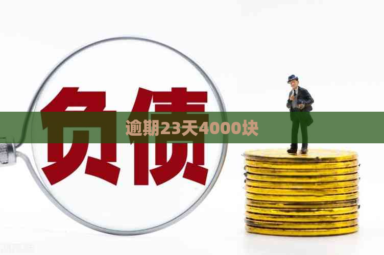 逾期23天4000块