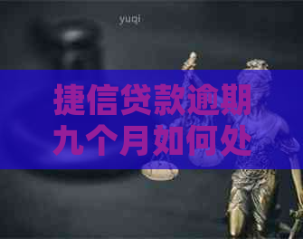 捷信贷款逾期九个月如何处理