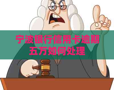 宁波银行信用卡逾期五万如何处理
