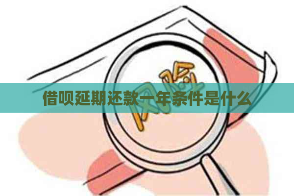 网贷延期还款一年条件是什么