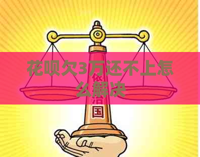 花呗欠3万还不上怎么解决