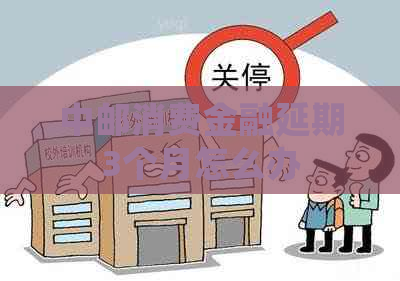 中邮消费金融延期3个月怎么办