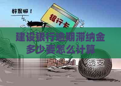 建设银行逾期滞纳金多少要怎么计算