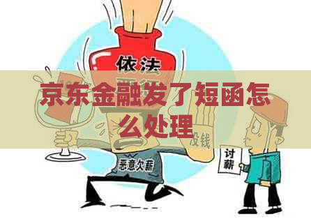 京东金融发了短函怎么处理