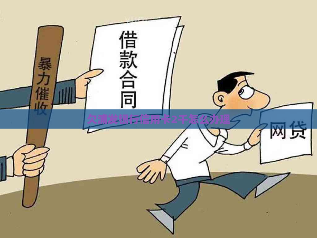 欠浦发银行信用卡2千怎么办理