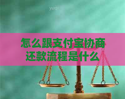 怎么跟支付宝协商还款流程是什么