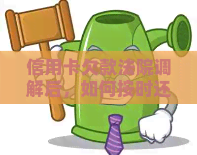 信用卡欠款法院调解后，如何按时还款？完整指南解决您的问题