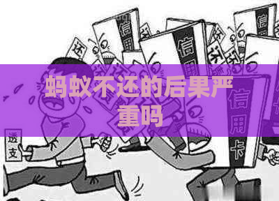 蚂蚁不还的后果严重吗