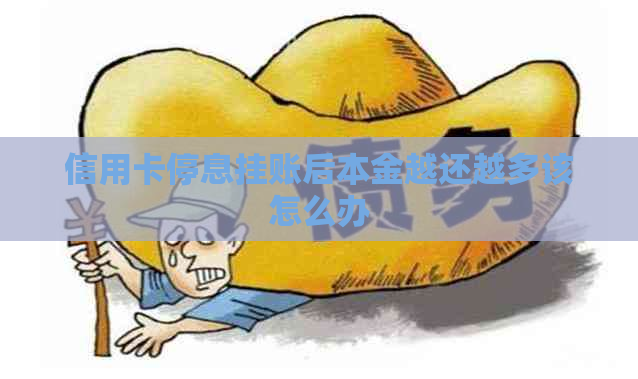 信用卡停息挂账后本金越还越多该怎么办