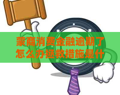蒙商消费金融逾期了怎么办拯救措施是什么