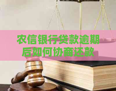 农信银行贷款逾期后如何协商还款