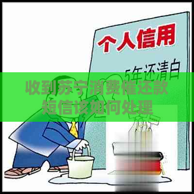 收到苏宁消费催还款短信该如何处理