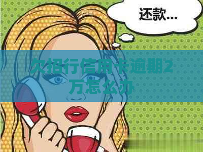 欠招行信用卡逾期2万怎么办