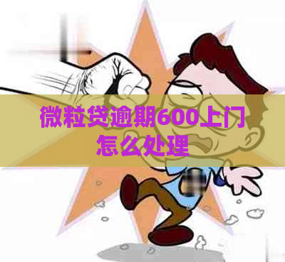 微粒贷逾期600上门怎么处理