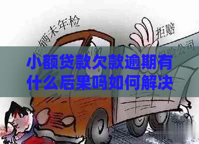 小额贷款欠款逾期有什么后果吗如何解决