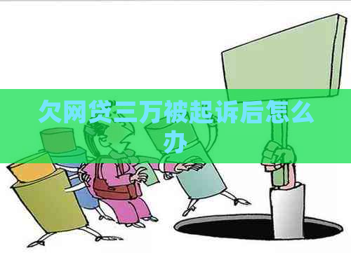 欠网贷三万被起诉后怎么办
