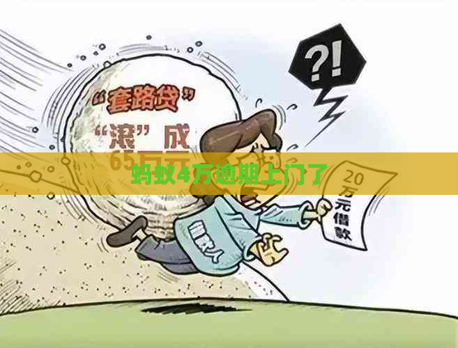 蚂蚁4万逾期上门了