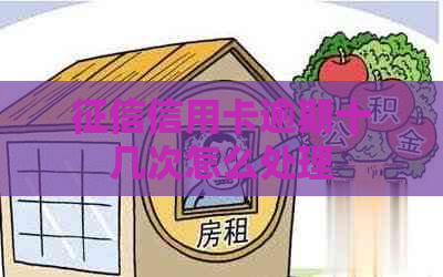 信用卡逾期十几次怎么处理