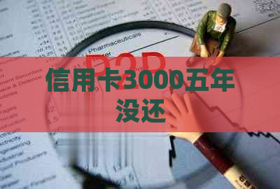信用卡3000五年没还