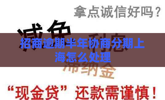 招商逾期半年协商分期上海怎么处理