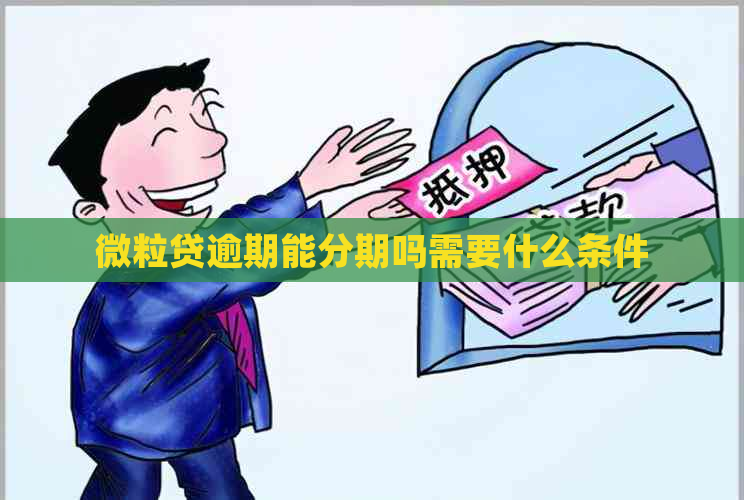 微粒贷逾期能分期吗需要什么条件