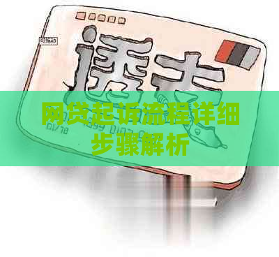 网贷起诉流程详细步骤解析