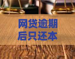 网贷逾期后只还本金怎么办