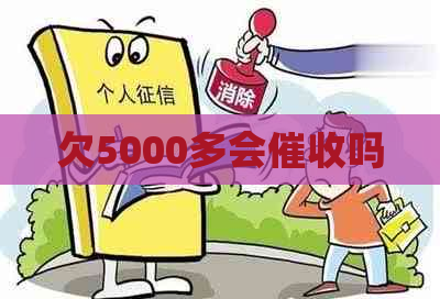欠5000多会吗