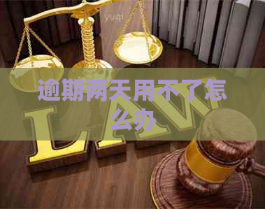 逾期两天用不了怎么办