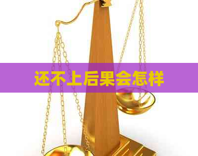 还不上后果会怎样