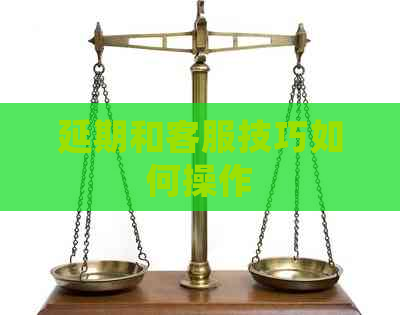 延期和客服技巧如何操作
