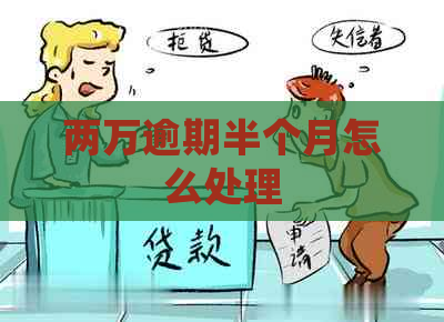 两万逾期半个月怎么处理