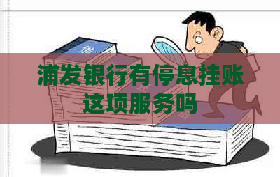 浦发银行有停息挂账这项服务吗