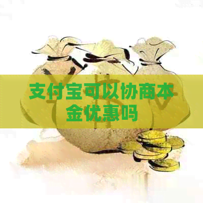 支付宝可以协商本金优惠吗