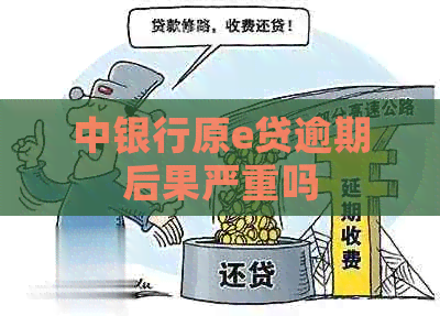 中银行原e贷逾期后果严重吗