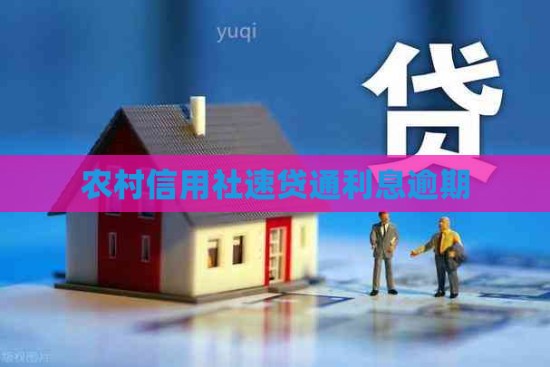 农村信用社速贷通利息逾期